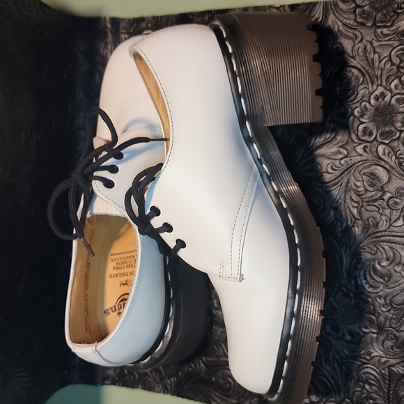 Made in England Dr. Martens Heeled Oxfords - Picture 1 of 16